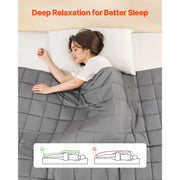 Load image into Gallery viewer, Amocart Weighted Blanket 20lb 88x104in King Size Cooling Breathable Blanket w/ Glass Beads All-Season Use for 200-250lb Adults