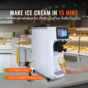 Charger l'image dans la visionneuse de galerie, Amocart Commercial Ice Cream MachineSingle Flavor Countertop Soft Serve Ice Cream Maker Touch Screen Auto Clean Pre-cooling