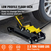 Charger l'image dans la visionneuse de galerie, Amocart 2.5T Floor Hydraulic Jack Pneumatic Low Profile Floor Jack Heavy-Duty Steel Racing Floor Jack with Piston Lift Pump