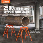Load image into Gallery viewer, Amocart Pipe Stand with Roller Head Heavy Duty 2500LBS Load Capacity Suitable for 2-36 inches Pipe 45# Steel Roller for Welding