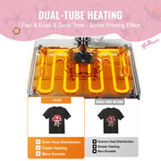 Bild in Galerie-Viewer laden, Amocart Heat Press Machine 12x15 inch 8 in 1 Heat Transfer Machine 360° Swing Away T-Shirt for T-Shirts/Mugs/Hats/Plates Pink