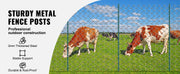Load image into Gallery viewer, Amocart Fence Post T-Post Heavy Duty Metal Fence Post Sturdy Steel Fence Stakes for Garden Yard Lawn Farms Outdoor Wire Fencing
