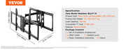 Charger l'image dans la visionneuse de galerie, Amocart Full Motion TV Mount Fit for 26-90in TVs Swivel Tilt Horizontal Adjustment TV Wall Mount Bracket W/ Articulating Arms