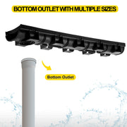 Load image into Gallery viewer, Amocart Drainage Trench Driveway Channel Drain With Plastic Grate 3-5 Pack HDPE Floor Drain Trench Drain Grate For Garden