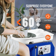 Load image into Gallery viewer, Amocart 11in Pottery Wheel Ceramic Forming Machine Adjustable 60-300RPM Speed Handle Foot Pedal Control ABS Detachable Basin