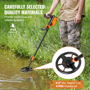 Bild in Galerie-Viewer laden, Amocart Metal Detector for Kids 6 Inch 25''-37'' Adjustable Length IP68 Waterproof Search Coil & LCD Display for Detecting Gold