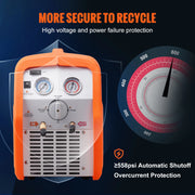 Charger l'image dans la visionneuse de galerie, Amocart 3/4 1HP Refrigerant Recovery Machine Portable AC Recovery Machine 60Hz Recovery Machine HVAC for Car Air Conditioning
