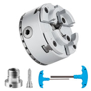 Charger l'image dans la visionneuse de galerie, Amocart Metal Lathe Chuck 4-Jaw 2.75" or 3.75" Diameter Turning Machine Accessories Self-centering Tool for Precision Machining