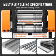 Charger l'image dans la visionneuse de galerie, Amocart 45/57/75/76 mm Jewelry Rolling Mill Machine 3in1 Multi-function Rolling Mill for Metal Jewelry Making Sheet Square Wire