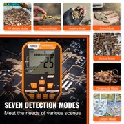 Charger l'image dans la visionneuse de galerie, Amocart Professional Rechargeable Metal Detector 12" IP68 Waterproof Coil 39-50 in Adjustable + LCD 7Modes for Treasure Hunting