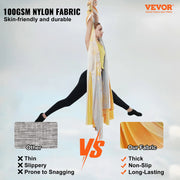 Charger l'image dans la visionneuse de galerie, Amocart 5.5 Yards Aerial Yoga Hammock & Swing Nylon Fabric Full Rigging Hardware for Antigravity Yoga Fitness Bodybuilding