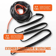 Bild in Galerie-Viewer laden, Amocart 26500/32000Lbs Synthetic Winch Rope Truck Boat Replacement Line Cable Rope with Forged Hook ATV Car Outdoor Accessories