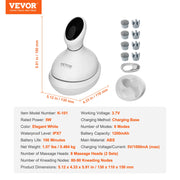 Charger l'image dans la visionneuse de galerie, Amocart Electric Scalp Massager Rechargeable Head Massager Hair Growth Waterproof Portable Kneading Electric Scalp Scratcher