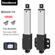 Load image into Gallery viewer, DC6V 12V 24V Small Linear Actuator 150MM/S 200MM Force 33Lbs Electric Motor For Cabinets Window Opener Robitcs With Free Bracket