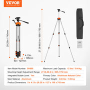Load image into Gallery viewer, 【From China】Amocart Level Tripod 1/4"-20 & 5/8"-11 Thread Mount 40.94-133.85 Height Adjustment With Level Bubble Heavy-d