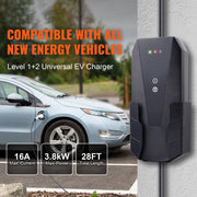 Charger l'image dans la visionneuse de galerie, Amocart Level 1+2 Portable EV Charger 16Amp 120V or 240V 28-Foot Charging Cable Plug-in EV Charging Station for SAE J1772 EVs