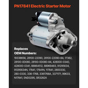 Charger l'image dans la visionneuse de galerie, Amocart Starter 17841 Motor Replacement Compatible with Pontiac Vibe L4 1.8L 2003-2008 Toyota Corolla/Matrix L4 1.8L 2003-2008