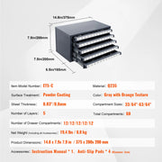 Bild in Galerie-Viewer laden, Amocart Steel Drill Dispenser Organizer Cabinet Storage Drill Bit Dispenser Cabinet Three-Drawer Drill Bit Organizer Cabinet