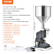 Bild in Galerie-Viewer laden, Amocart 5-50/100ml A03 Manual Paste Liquid Filling Machine Bottle Liquid Filler with Pedal for Water Juice Cosmetic Milk Oil