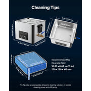 Charger l'image dans la visionneuse de galerie, Amocart 6L 10L 15L 30L Ultrasonic Cleaner Stainless Steel Ultrasonic Cleaning Bath Machine for Watches Razors Jewelry Coins