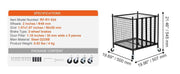 Charger l'image dans la visionneuse de galerie, Amocart Rolling Sports Ball Storage Cart Sport Equipment for Indoor Outdoor Steel Storage Rack for Garages Gym and Schools