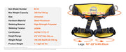 Charger l'image dans la visionneuse de galerie, Amocart Half Body Safety Harness Tree Climbing Harness Half Protection Harness 340 lbs for Fire Rescuing Caving Rock Climbing