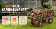 Bild in Galerie-Viewer laden, Amocart Garden Cart Sturdy Metal Utility Wagon with Simple Assembly Versatile Dump Cart Wheelbarrow with 400/880lbs Capacity