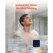 Load image into Gallery viewer, Amocart Digital Smart Instant Hot Water Recirculating Pump Kit with Built-in Thermostat Timer Digital Screen for Water Heaters