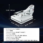 Bild in Galerie-Viewer laden, 【Upgraded】SucceBuy Heat Press hine 15" x 15" /16" x 20" /16" x 24" Sublimation Printer Manual Clamshell Transfer on DIY T-shirt