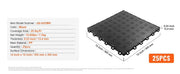 Charger l'image dans la visionneuse de galerie, Amocart Garage Tiles Interlocking 12in 25/50Pcs Garage Floor Covering Tiles Non-Slip Double-Sided Texture for Garages Repair