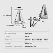 Bild in Galerie-Viewer laden, Amocart RV Stabilizer Jacks, 4 Pack Aluminum RV Leveling Jacks, Per Jack 6000 Lbs , RV Stack Jacks for RV Travel Trailer Camper