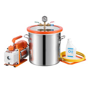 Charger l'image dans la visionneuse de galerie, Amocart 3 Gallon / 5 Gallon Vacuum Chamber with 3.5 CFM Single Stage Vacuum Pump for Stabilizing Wood Degassing Silicone Resin