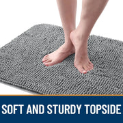 Load image into Gallery viewer, Dog Door Mat for Muddy Paws 48x30, Absorbs Moisture and Dirt, Absorbent Non-Slip Washable Doormat, Quick Dry Chenille Mud Mat