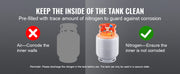 Load image into Gallery viewer, Amocart Refrigerant Recovery Tank 50 LBS Capacity 400 psi Portable Cylinder Tank with Y-Valve for Liquid/Vapor, for R22/R134A