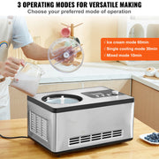 Load image into Gallery viewer, Amocart Automatic Ice Cream Maker with Built-in Compressor 2 Quart No Pre-freezing Fruit Yogurt Machine Electric Sorbet Maker