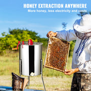 Charger l'image dans la visionneuse de galerie, Amocart Honey Extractor 4/8 2/4 Frame Electric Stainless Steel Honeycomb Spinner Crank Honey Centrifuge Beekeeping Equipment