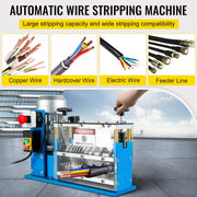 Charger l'image dans la visionneuse de galerie, SucceBuy Electric Wire Stripping Machine Cable Stripper 1.5-38mm 11 Channels Acrylic+Aluminum W/Blade for Scrap Copper Recycling
