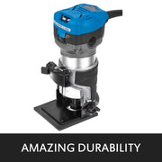 Charger l'image dans la visionneuse de galerie, Amocart 800W Soft Start Compact Router Kit Variable Speed 10000-30000Rpm with Fixed Base, Plunge Base, Tilt Base and Offse Base