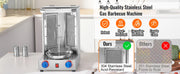Bild in Galerie-Viewer laden, Amocart Shawarma Grill Machine13 lbs Chicken Shawarma Cooker Ga-s Vertical Broiler Gyro Rotisserie Oven Doner Kebab for Home