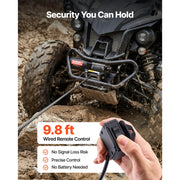 Charger l'image dans la visionneuse de galerie, Amocart 3000LBS Electric Winch 12V Wired ATV/UTV Winch with 3/16in x 39.4ft Steel Wire Rope IP55 Waterproof for Towing Off-Road