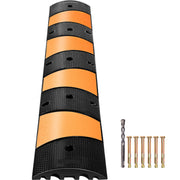 Load image into Gallery viewer, Amocart Rubber Speed Bump 2 Channel Speed Bump Hump 72.8x12.2x2.2 Garage Cable Ramp for Asphalt Concrete Gravel Driveway-6 FT