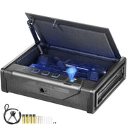 Bild in Galerie-Viewer laden, Amocart Gun Safe Q235 Steel Pistol Safe 3-Way Quick Access Firearm Case Gun Box Advanced Biometric Technology Travel Gun Safe