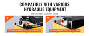 Bild in Galerie-Viewer laden, Amocart 10,000PSI Air Hydraulic Pump 0.42 Gal Reservoir Treadle Foot Pump for Automobile Repair Frame Machine & Hydraulic Press