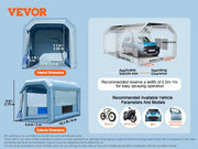 Bild in Galerie-Viewer laden, Amocart Inflatable Paint Booth Inflatable Spray Booth with Powerful Blowers and Air Filter System Portable Car Paint Booth