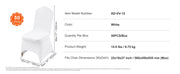 Charger l'image dans la visionneuse de galerie, Amocart 12/30/50/100Pcs Wedding Chair Cover Spandex Stretch Slipcover for Restaurant Banquet Dining Party White Chair Cover