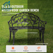 Load image into Gallery viewer, Amocart Outdoor Wooden Metal Garden for Outdoors 480 lbs Load Capacity Bench Outdoor Garden Park