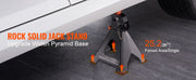 Charger l'image dans la visionneuse de galerie, Amocart Jack Stands 3/6 Ton Capacity Car Jack Stands Double Locking Adjustable Height for lifting SUV Pickup Truck Car UTV ATV