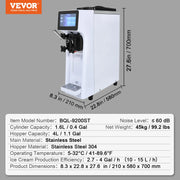 Charger l'image dans la visionneuse de galerie, Amocart Commercial Ice Cream MachineSingle Flavor Countertop Soft Serve Ice Cream Maker Touch Screen Auto Clean Pre-cooling