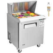 Load image into Gallery viewer, Amocart 28" Commercial Refrigerator Sandwich & Salad Prep Table 7.4 Cu. Ft Stainless Steel Refrigerated Food Prep Station