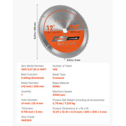 Charger l'image dans la visionneuse de galerie, Amocart Circular Saw Blade 10in Diameter 80Sharp Alloy Teeth 5/8in Arbor Aluminum Cutting Blade forCircular Saw with Heat Vents